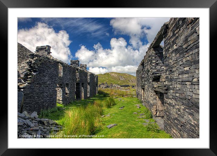 Rhosydd cottages Framed Mounted Print by Rory Trappe