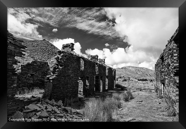 The remains of Rhosydd terrace Framed Print by Rory Trappe