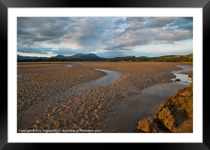 Ynys - View towards the Moelwyn range Framed Mounted Print by Rory Trappe