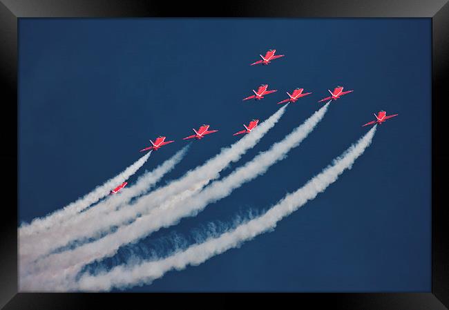 Red Arrows Framed Print by Rory Trappe