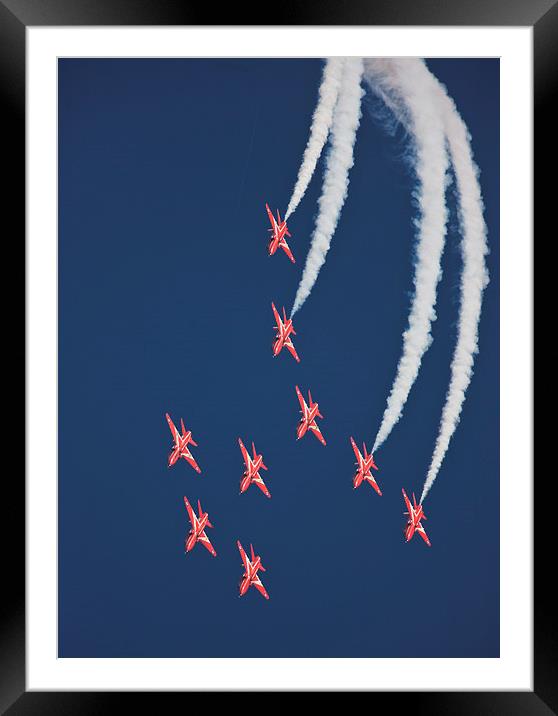 Red Arrows Framed Mounted Print by Rory Trappe