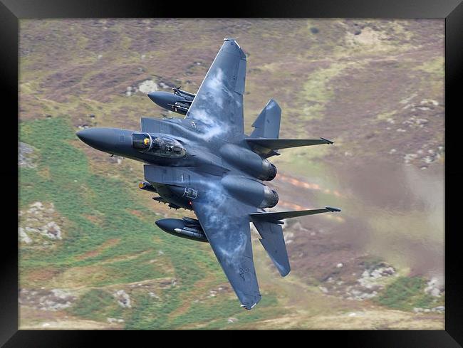 F15 Eagle with Afterburners Framed Print by Rory Trappe