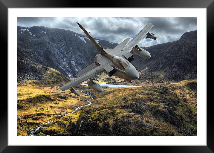  Raf Tornado in the Ogwen valley Framed Mounted Print by Rory Trappe