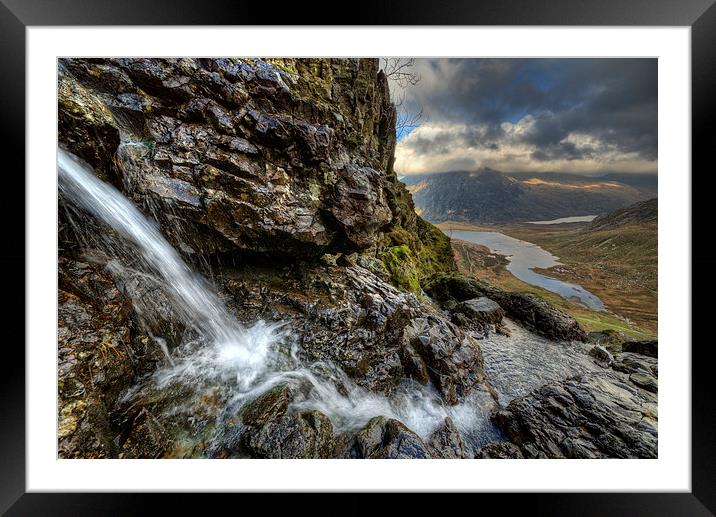 River at Cwm Idwal Framed Mounted Print by Rory Trappe