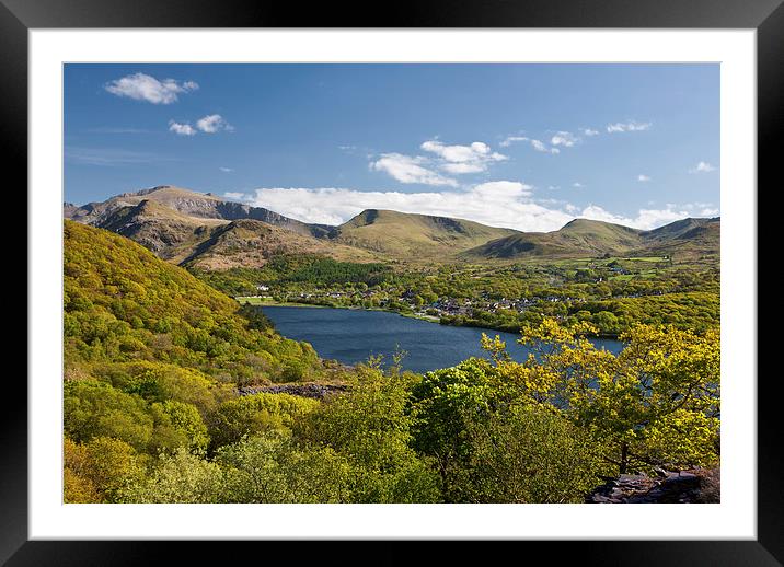  Snowdon and Llanberis Framed Mounted Print by Rory Trappe