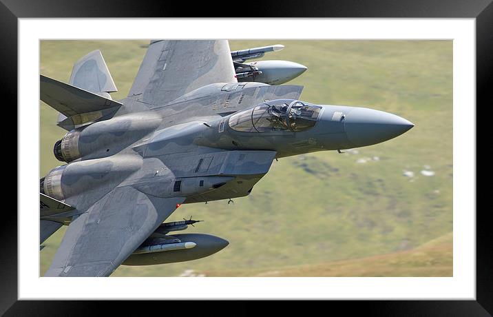  F15 C of 493rd Fighter Squadron - The Grim Reaper Framed Mounted Print by Rory Trappe