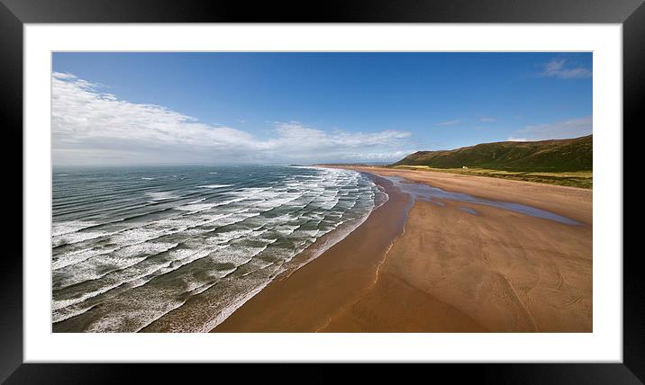  Rhossili bay Framed Mounted Print by Rory Trappe