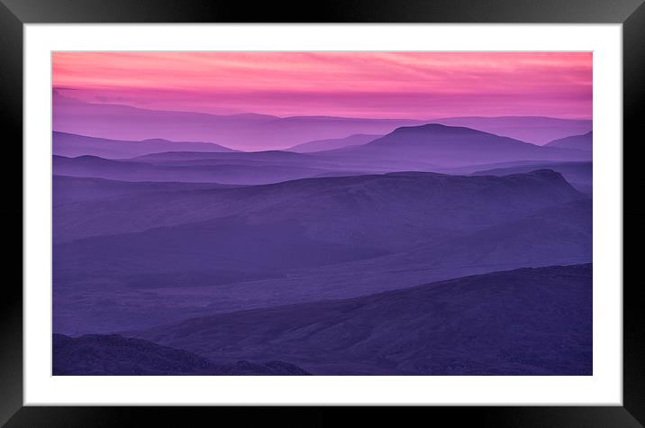  Snowdonia Gradation Framed Mounted Print by Rory Trappe