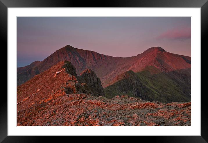  Crib Goch  Framed Mounted Print by Rory Trappe