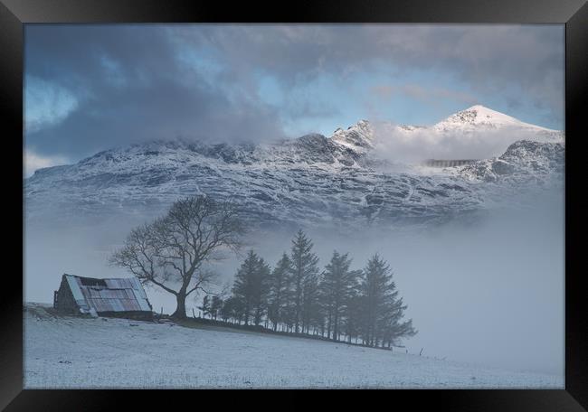 Heddwyn's barn - Llan Ffestiniog Framed Print by Rory Trappe