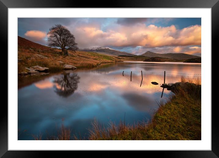 Llyn y Dywarchen Framed Mounted Print by Rory Trappe