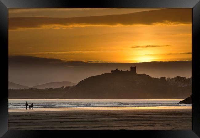 Criccieth sunset Framed Print by Rory Trappe