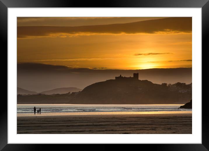 Criccieth sunset Framed Mounted Print by Rory Trappe