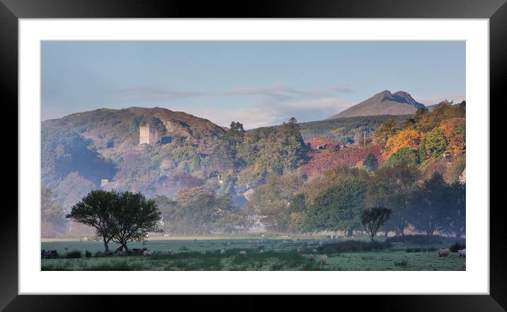 Dolwyddelan in the autumn Framed Mounted Print by Rory Trappe