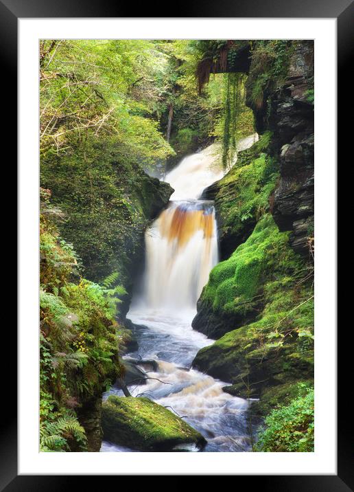 Tropical Waterfall Framed Mounted Print by Rory Trappe