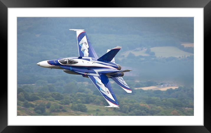 RCAF’s CF-18 Demo Hornet Framed Mounted Print by Rory Trappe