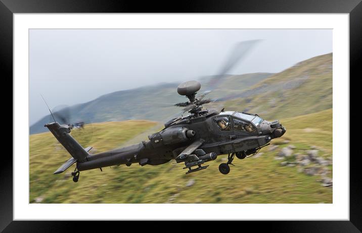 Army Air Corp - Apache Framed Mounted Print by Rory Trappe