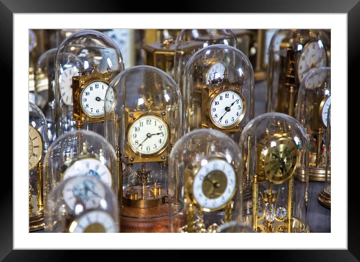 Clocks Framed Mounted Print by Rory Trappe