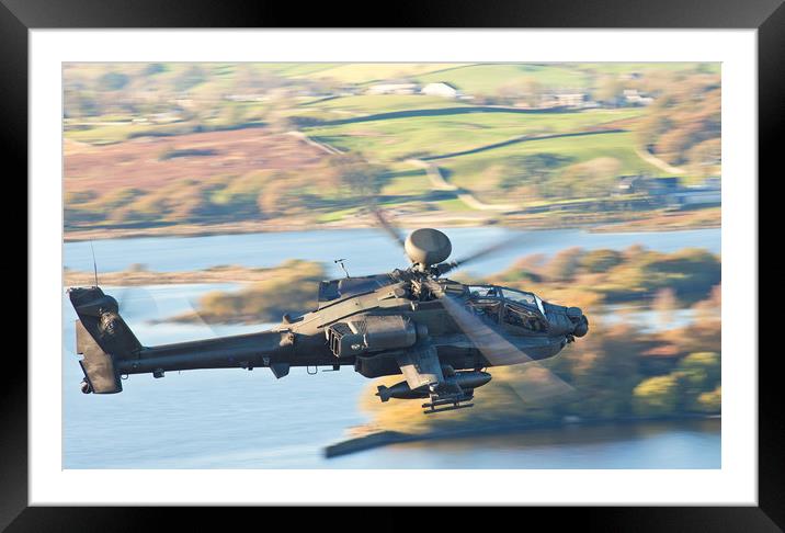 Boeing AH-64 Apache Framed Mounted Print by Rory Trappe