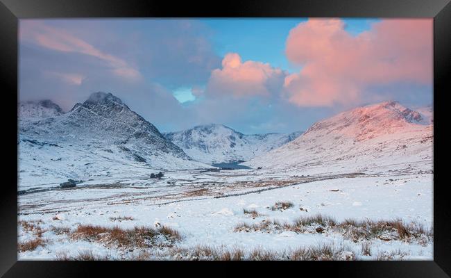 The Ogwen Valley - Mid Winter Framed Print by Rory Trappe