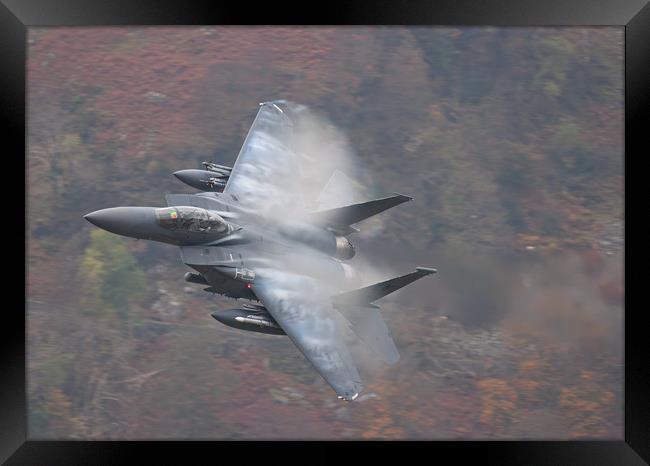 F15 on Corris Corner Framed Print by Rory Trappe