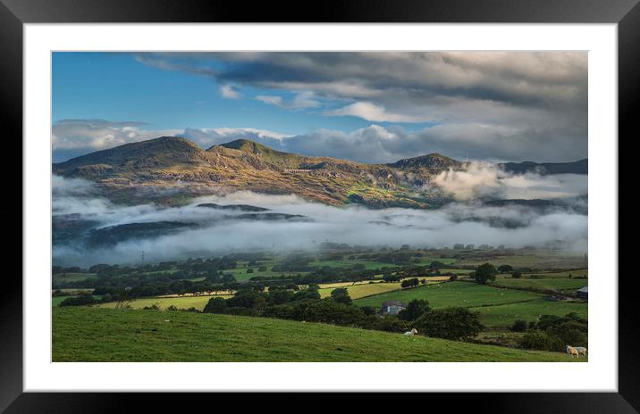 Moelwyn Range Framed Mounted Print by Rory Trappe