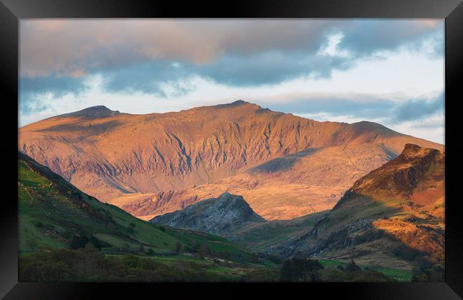 Snowdon from Llyn Nantlle Framed Print by Rory Trappe