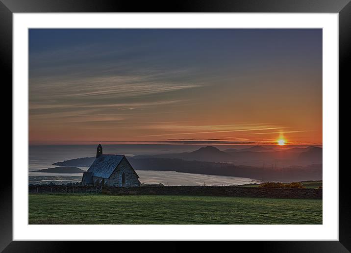 Llandecwyn church Framed Mounted Print by Rory Trappe