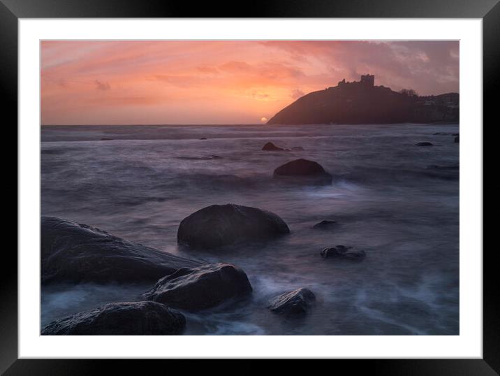 Criccieth castle Framed Mounted Print by Rory Trappe