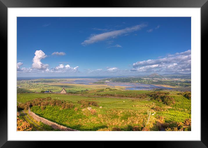 Llandecwyn church and Cardigan bay Framed Mounted Print by Rory Trappe