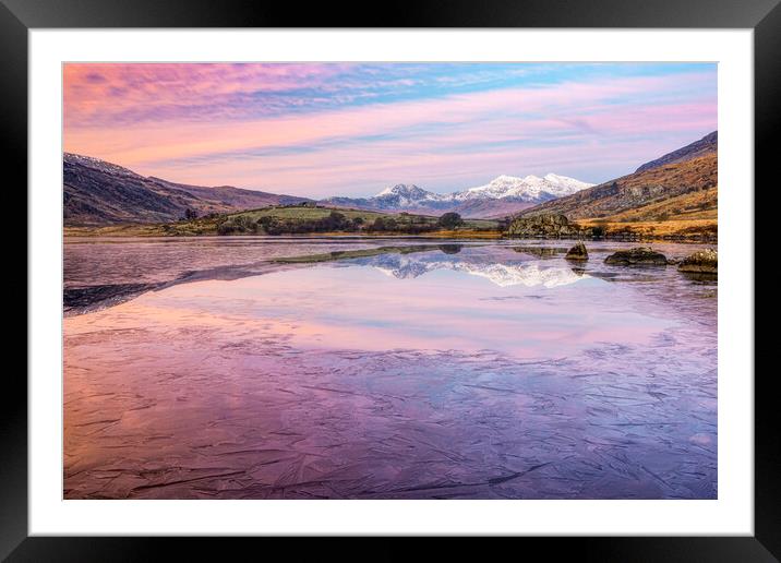 Snowdon reflected Framed Mounted Print by Rory Trappe