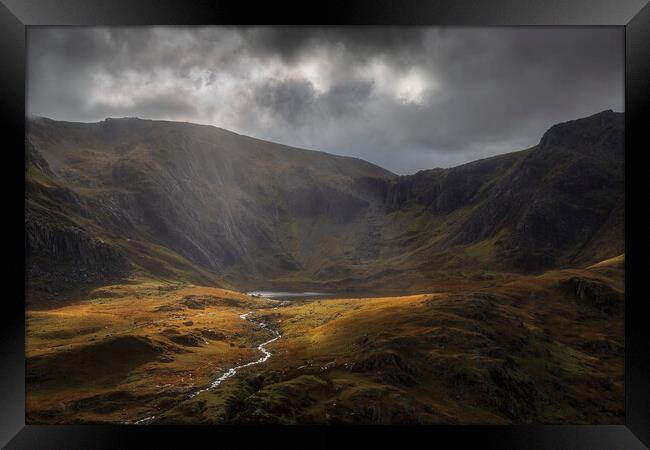 Cwm Idwal Framed Print by Rory Trappe