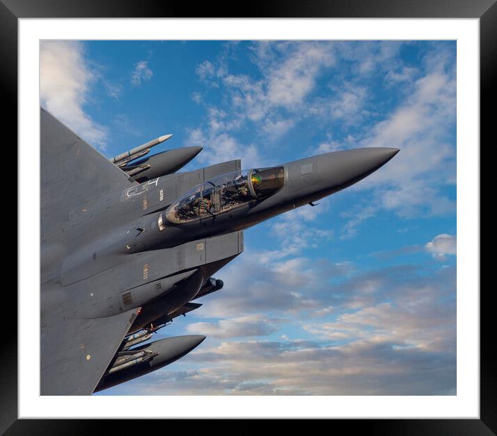 F15 E Cockpit Framed Mounted Print by Rory Trappe