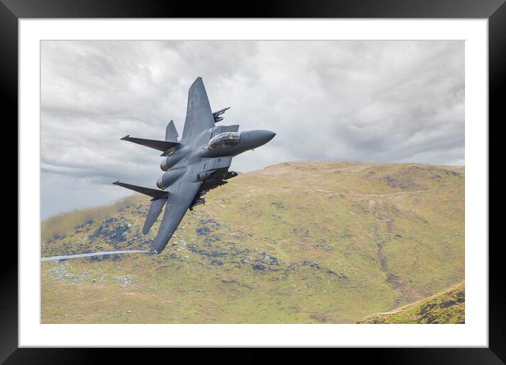 F15 on the turn into the Loop Framed Mounted Print by Rory Trappe