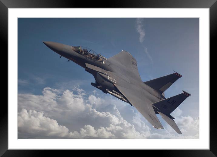 F15 climbing Framed Mounted Print by Rory Trappe