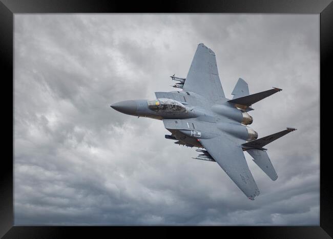 F15 Eagle Low Level Framed Print by Rory Trappe