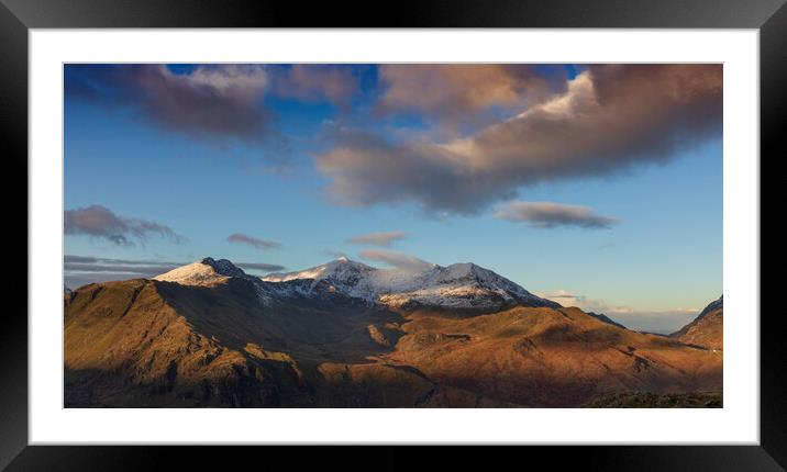 The Snowdon Mountain range Framed Mounted Print by Rory Trappe
