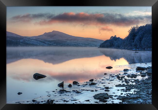 Tegid shore Framed Print by Rory Trappe