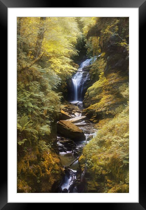 Cynfal Falls Framed Mounted Print by Rory Trappe