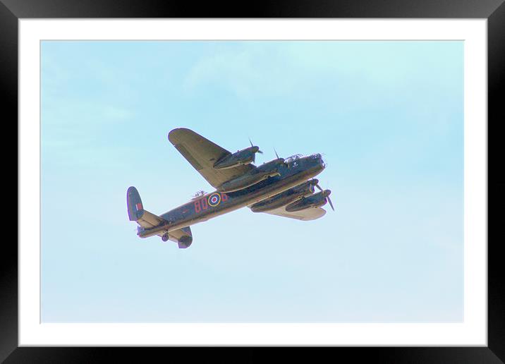 Lancaster Bomber Framed Mounted Print by Jacqui Kilcoyne