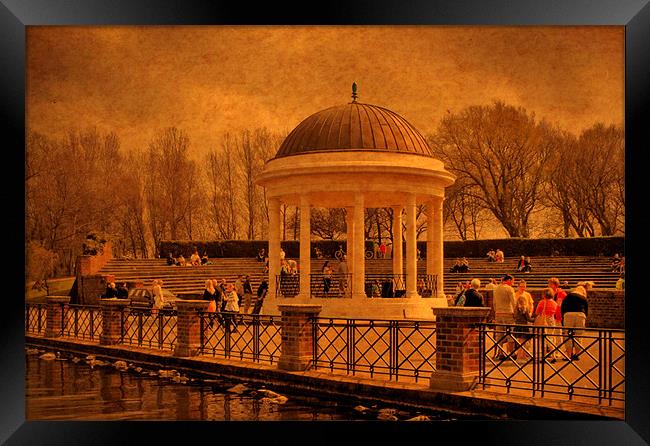 A Stroll around the Bandstand Framed Print by Jacqui Kilcoyne