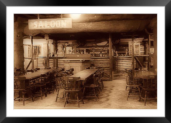 The Saloon Bar. Framed Mounted Print by Jacqui Kilcoyne