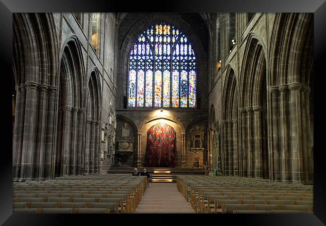 Chester Cathedral Framed Print by Jacqui Kilcoyne