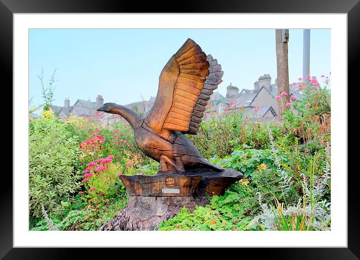 Promenade Sculpture Framed Mounted Print by Jacqui Kilcoyne