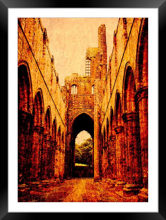 Kirkstall Abbey Framed Mounted Print by Jacqui Kilcoyne