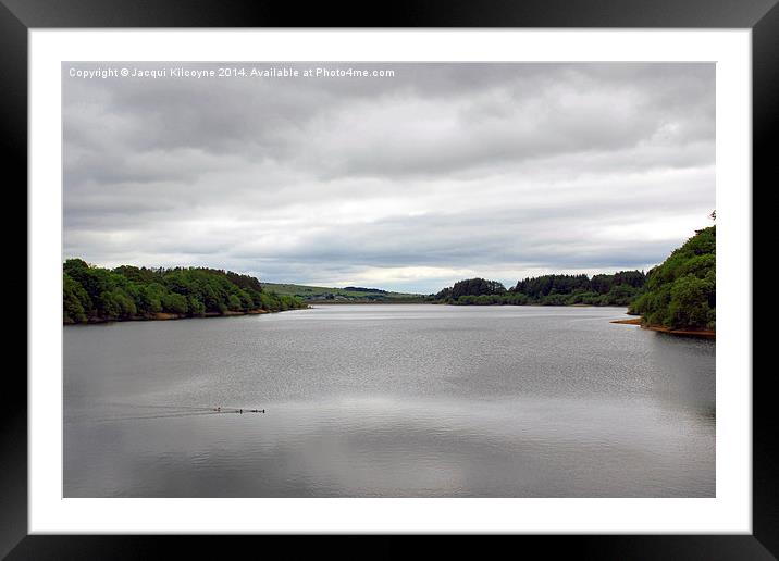Wayho Reservoir.  Entwistle Framed Mounted Print by Jacqui Kilcoyne