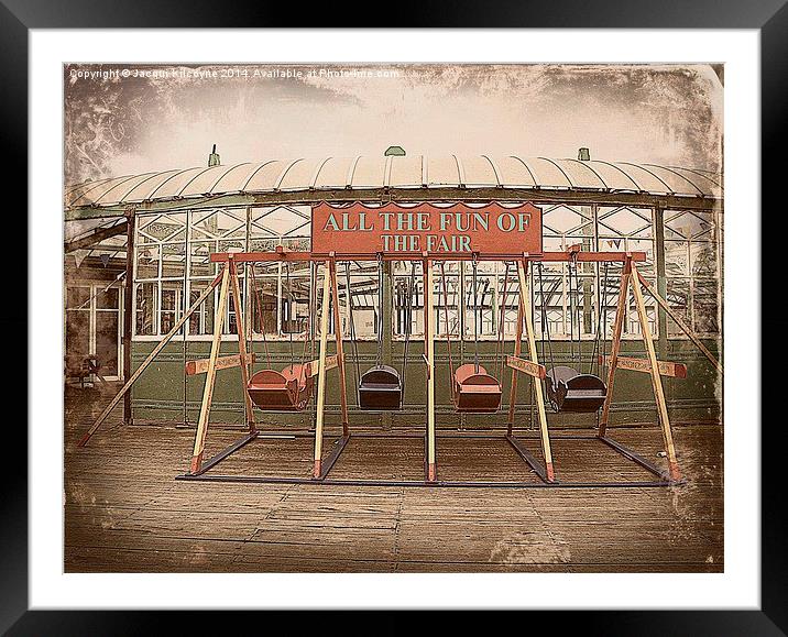 Swing Boats Framed Mounted Print by Jacqui Kilcoyne