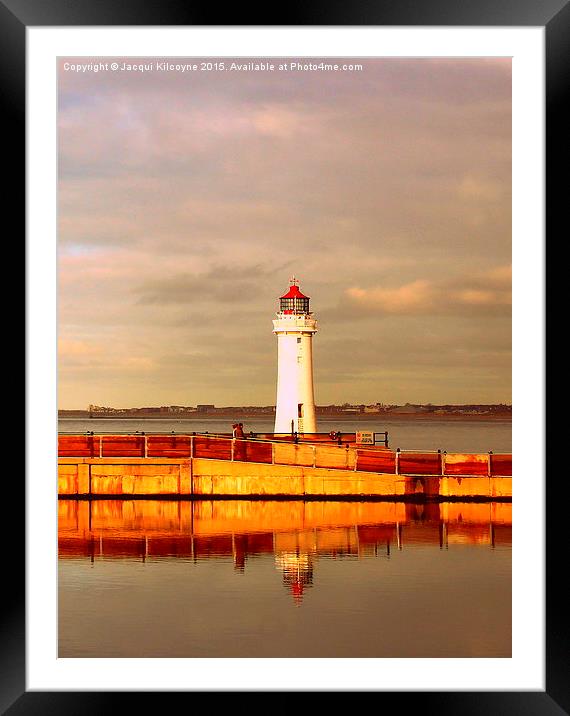 Lighthouse in Afternoon Sun  Framed Mounted Print by Jacqui Kilcoyne