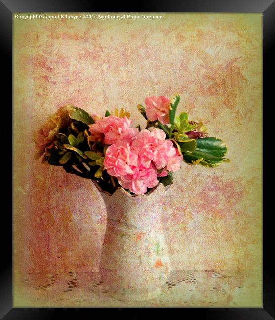 Pink and Pretty  Framed Print by Jacqui Kilcoyne