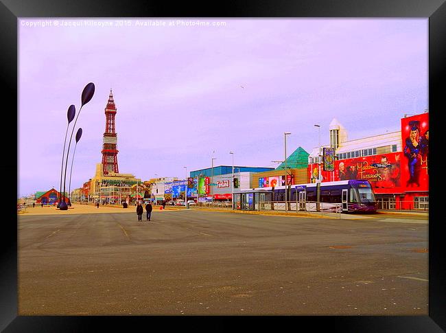 A Walk along the Prom.  Framed Print by Jacqui Kilcoyne